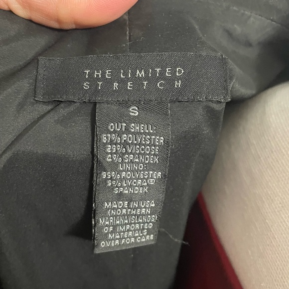 The Limited Black Fitted Stretch Small Suit Coat - Picture 3 of 3